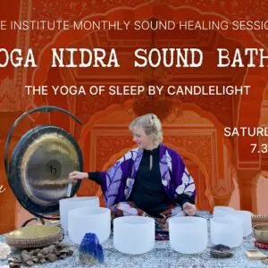 Yoga Nidra Sound Bath. The yoga of sleep by candlelight