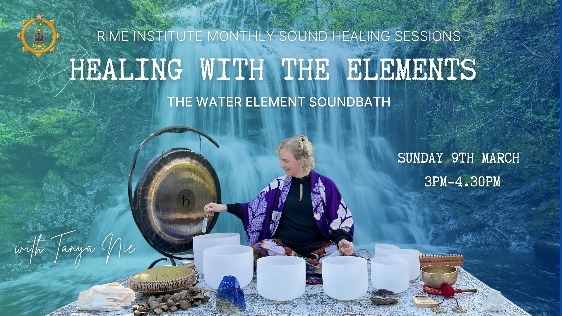 Healing with the elements. The water element soundbath