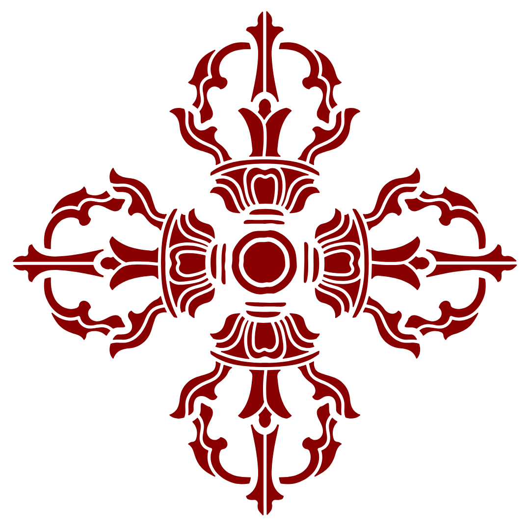 Red symbol of the double dorje