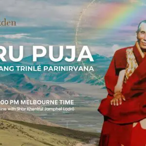 Guru Puja for Lama Lobsang Trinle Parinirvana at Rime Institue and Online with Shar Khentrul Jamphel Lodro Rinpoche