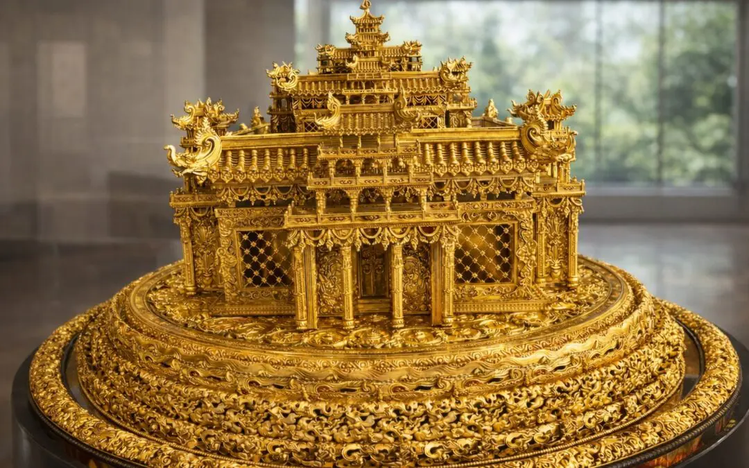 The Golden Kalachakra Mandala: A Rare Sacred Masterpiece made for Australia
